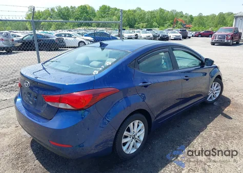 2015 Hyundai Elantra Se from USA, damaged, VIN 5NPDH4AE7FH642092